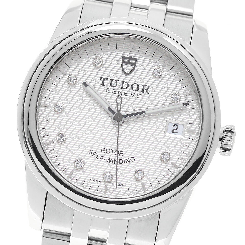 チュードル TUDOR 55000 グラマー デイト 10Pダイヤ 自動巻き メンズ 良品 _966405【中古】