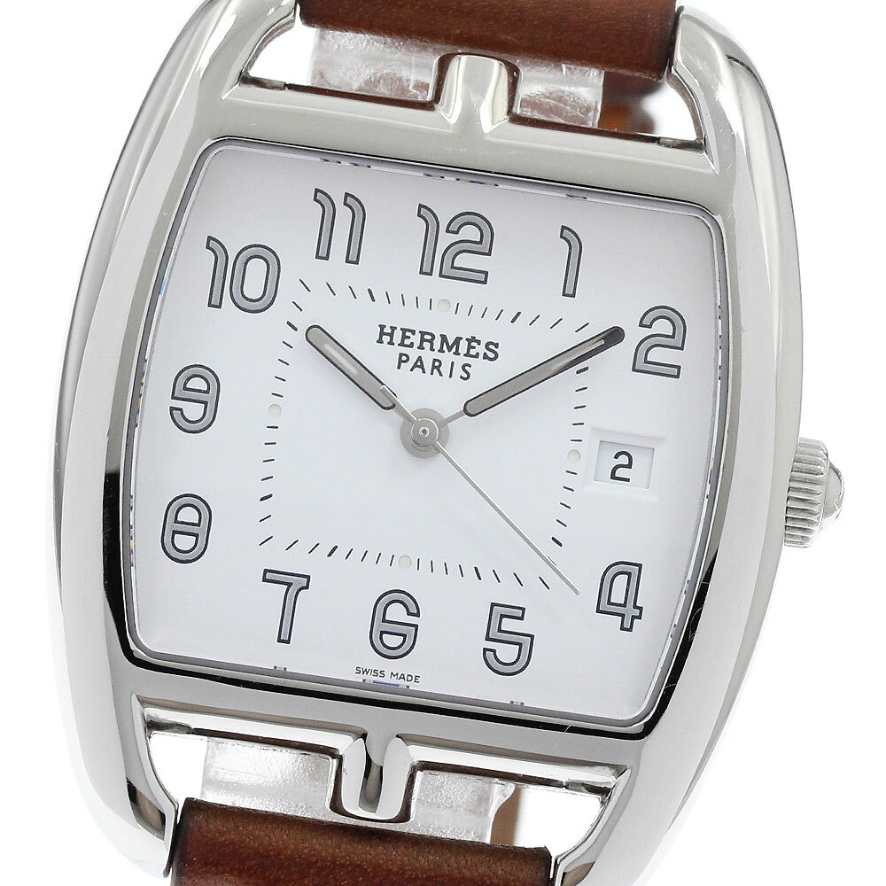 エルメス HERMES CT1.710 ケープコッド トノー クォーツ メンズ _967206【中古】