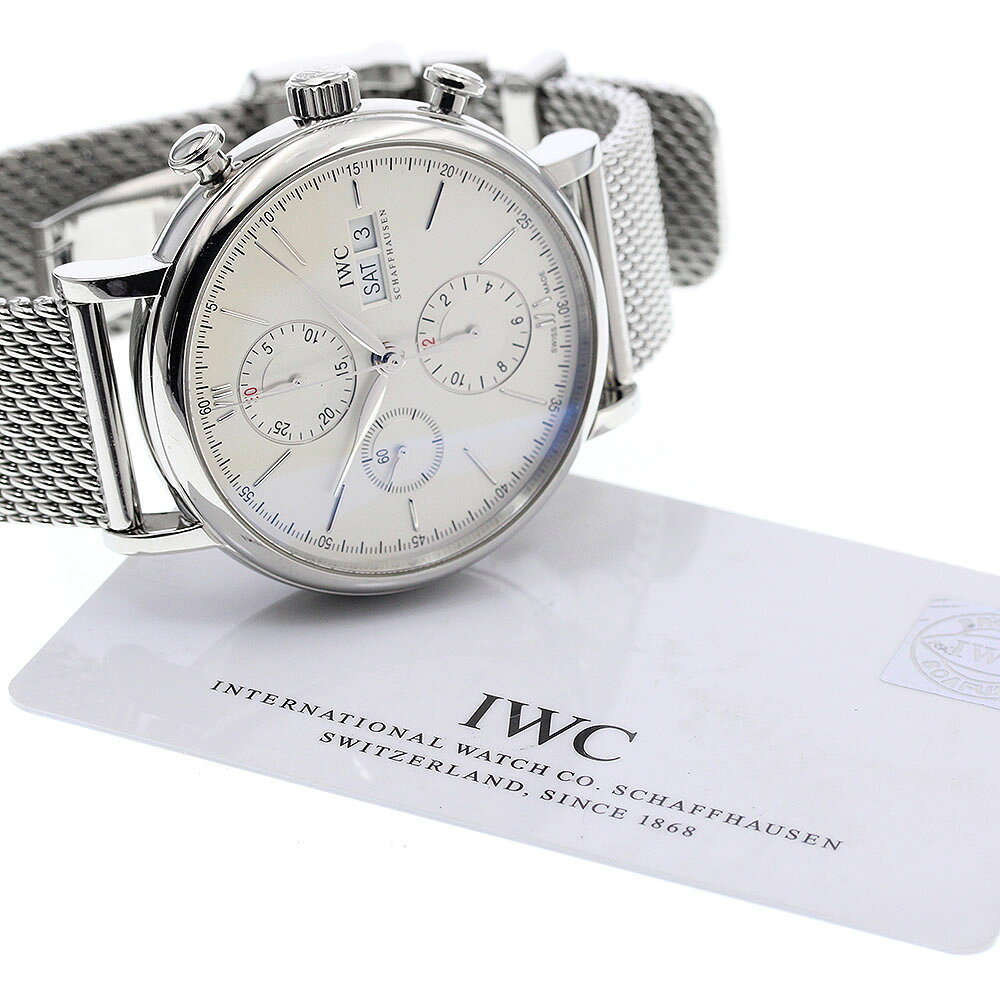 IWC SCHAFFHAUSEN IW391015 ポートフィノ クロノグラフ デイデイト 自動巻き メンズ 良品 保証書付き_ closer01-10269185 CLOSER サンプル画像2