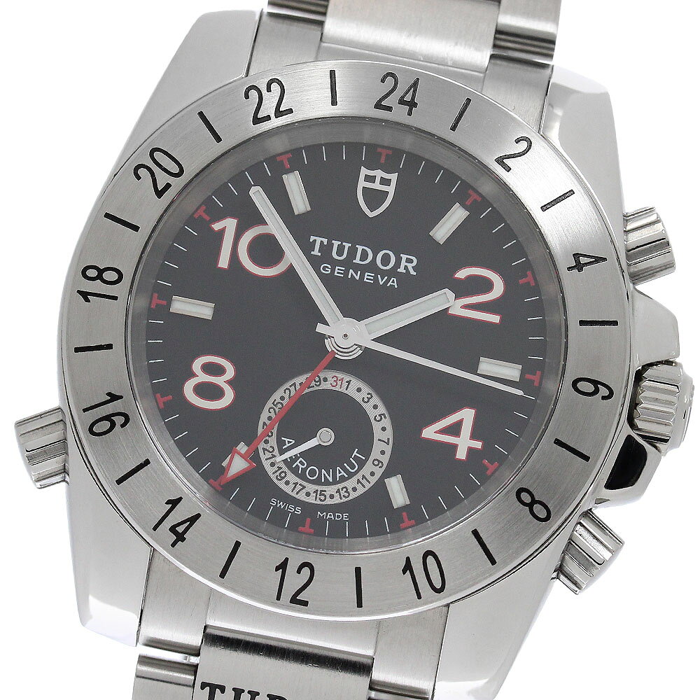 チュードル TUDOR 20200 アエロノート デイト GMT 自動巻き メンズ 良品 保証書付き ...