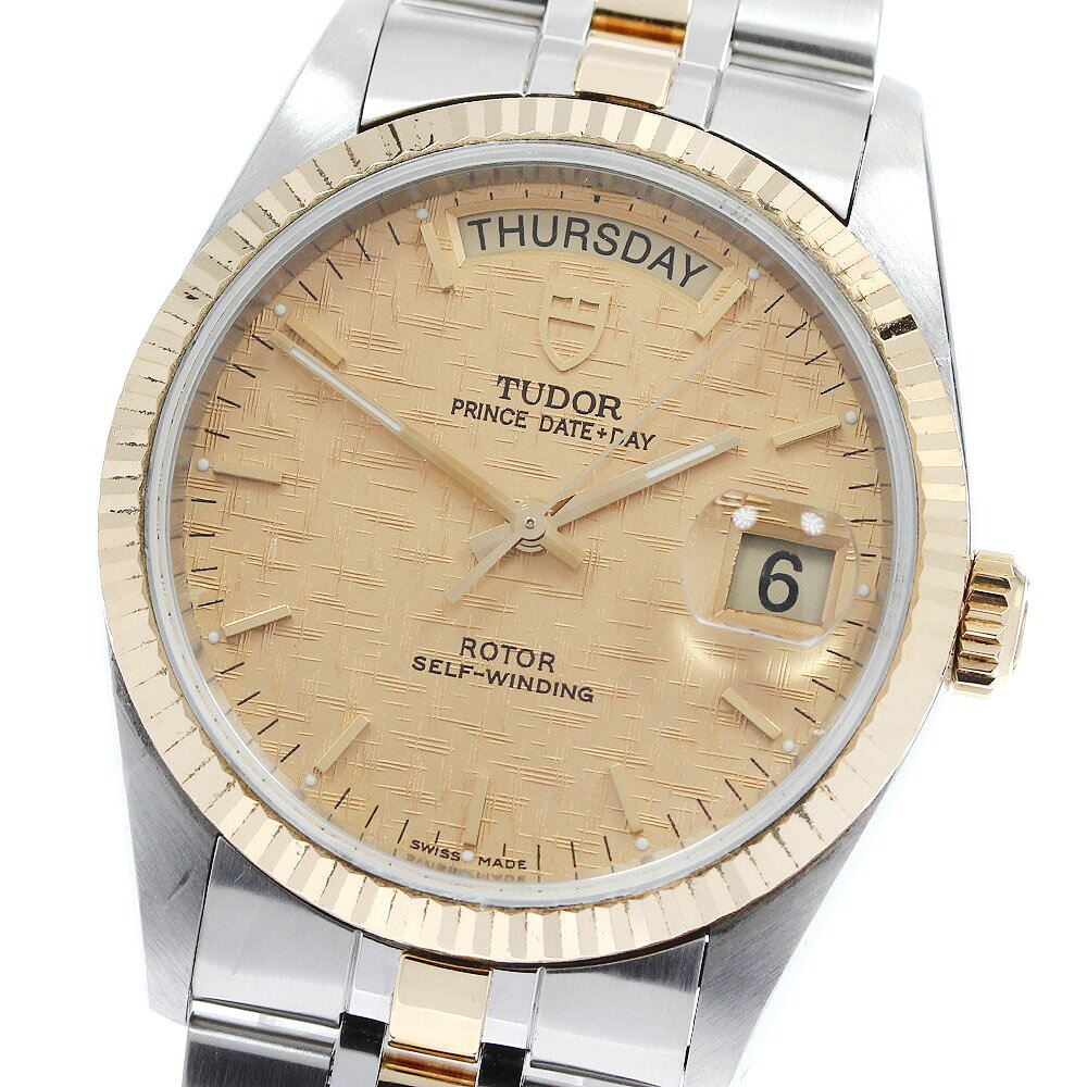 チュードル TUDOR 76213 プリンス デイトデイ YGコンビ 自動巻き メンズ _91650 ...