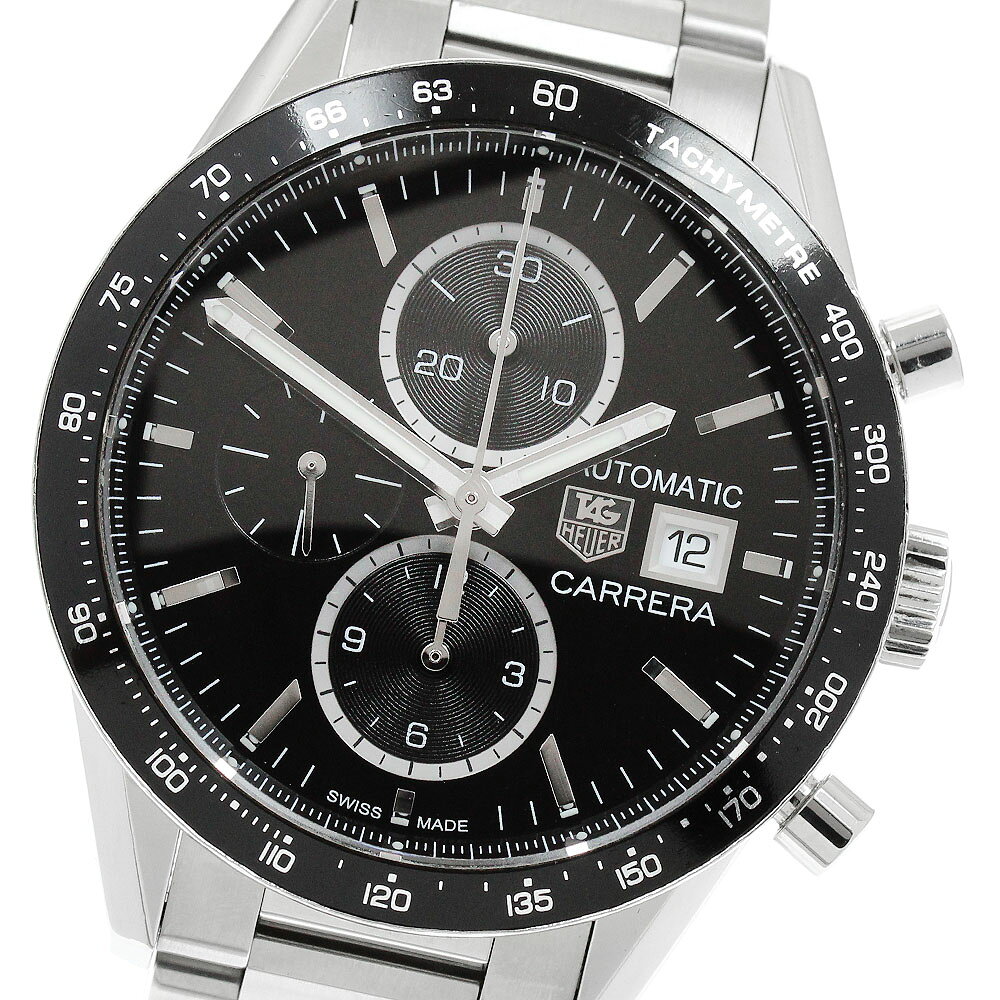 タグホイヤー TAG HEUER CV201AL.BA0723 カレラ クロノグラフ 自動巻き メンズ 保証書付き_956575【中古】