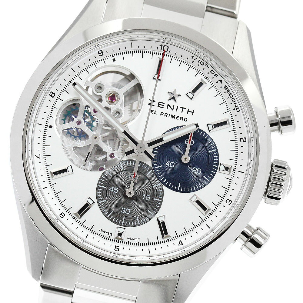 ゼニス ZENITH 03.3300.3604/69.M3300 クロノマスターオープン 自動巻き メンズ 美品 箱・保証書付き_959760【中古】