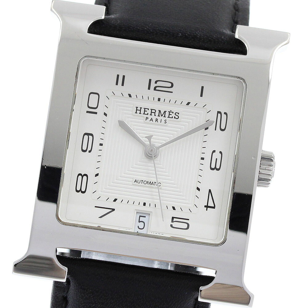 エルメス HERMES HH2.810 Hウォッチ デイト 自動巻き メンズ _967627【中古】