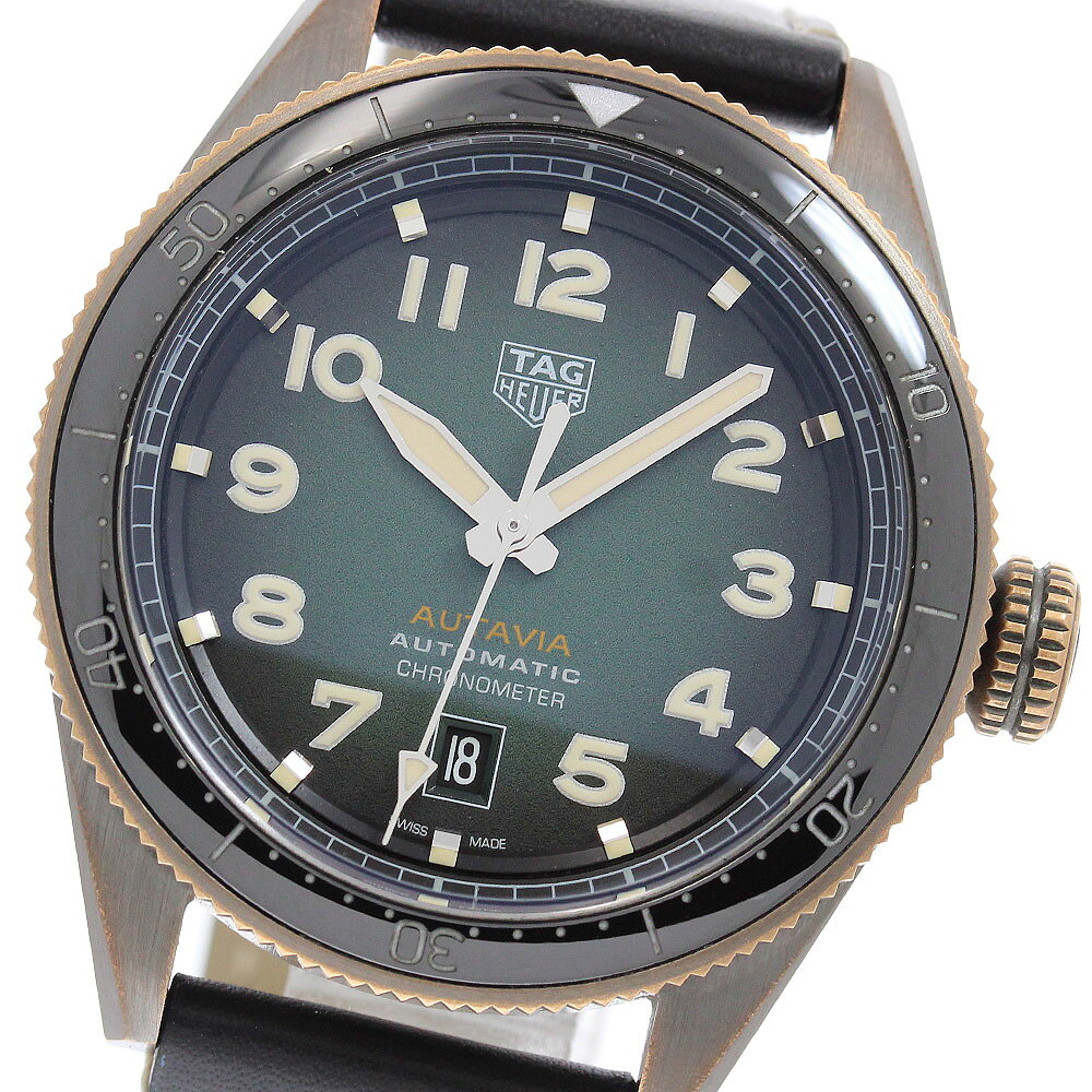 タグホイヤー TAG HEUER WBE5190 オータヴィア デイト 自動巻き メンズ 美品 保証書付き_968934【中古】