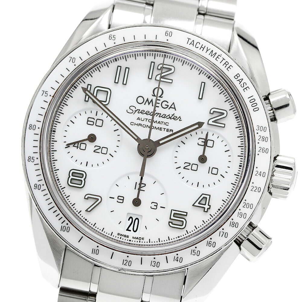 オメガ OMEGA 324.30.38.40.04.001 スピードマスター デイト クロノグラフ 自動巻き レディース _877499【中古】
