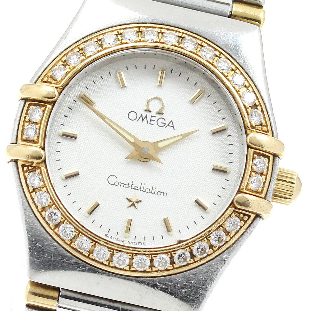 オメガ OMEGA 1377.30 コンステレーション ダイヤベゼル ハーフバー クォーツ レディース _917368【中古】