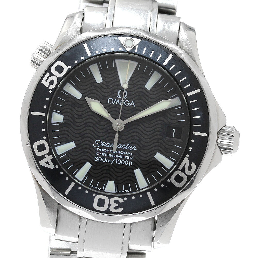 ベルト訳あり オメガ OMEGA 2252.50 シーマスター300 プロフェッショナル デイト 自動巻き ボーイズ 保証書付き_958681【中古】