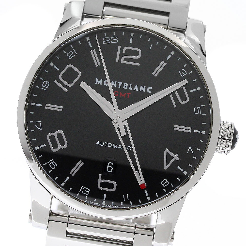 モンブラン MONTBLANC 7081 タイムウォーカー デイト GMT 自動巻き メンズ 箱・保証書付き_959465【中古】