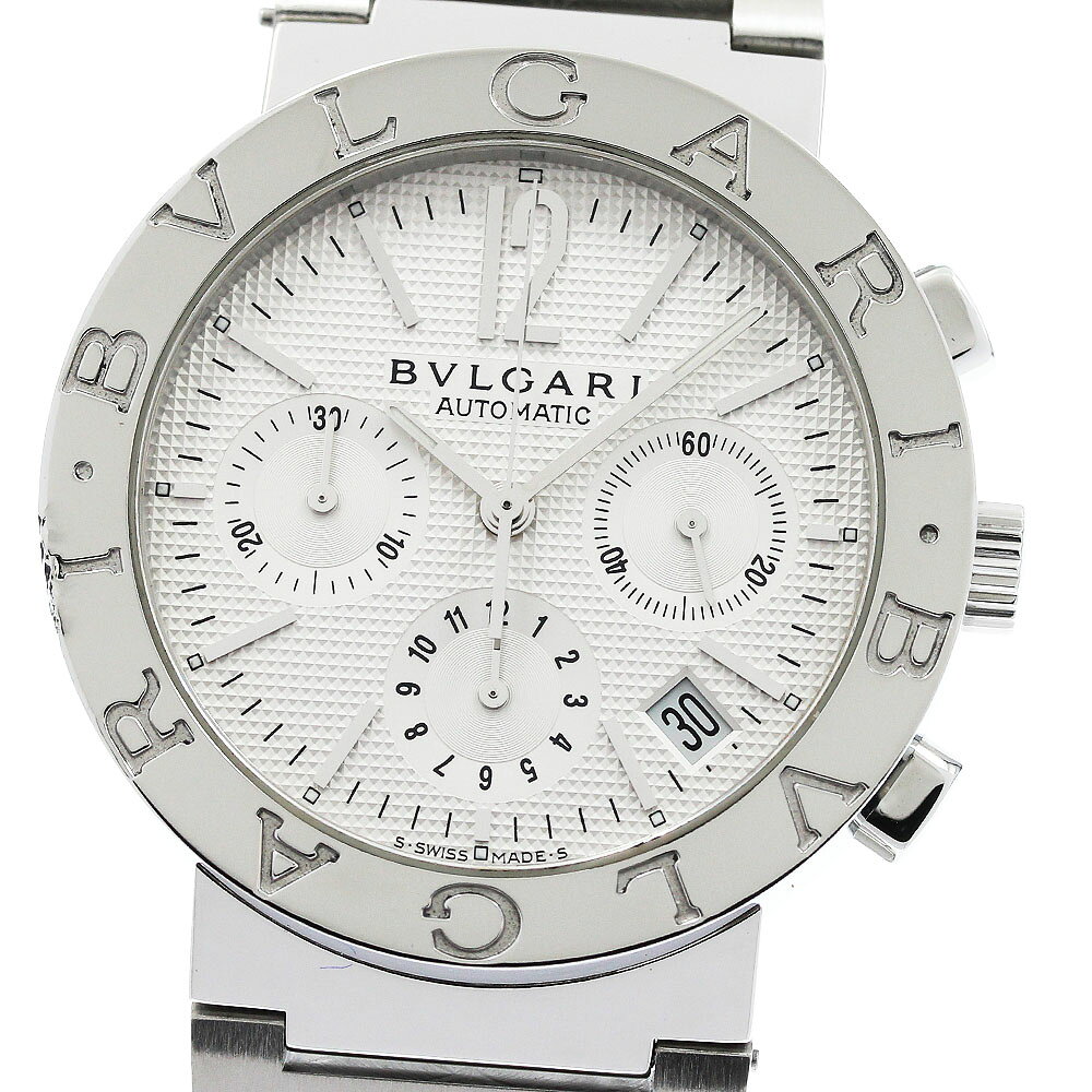 ブルガリ BVLGARI BB38SSCH ブルガリブルガリ デイト クロノグラフ 自動巻き メンズ _962344【中古】