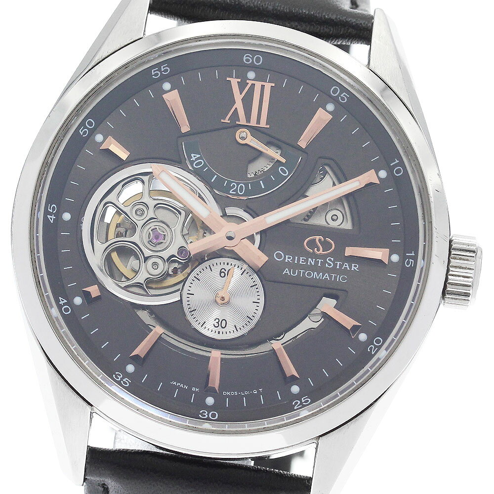 オリエント ORIENT DK05-C0-B オリエントスター セミスケルトン 自動巻き メンズ _967129【中古】