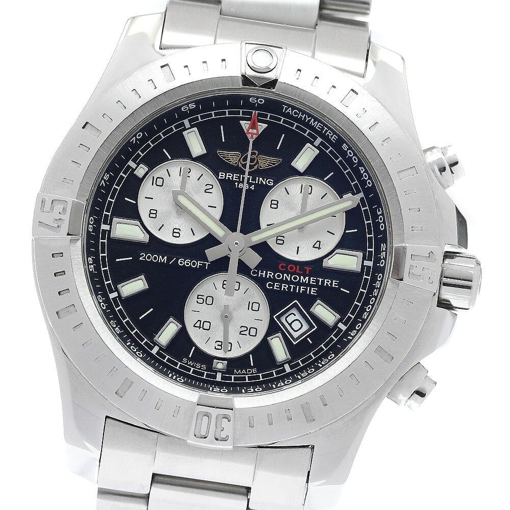 ブライトリング BREITLING A73388 コルト クロノグラフ デイト クォーツ メンズ _969021【中古】