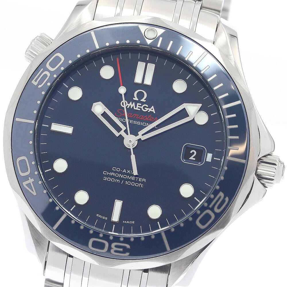 オメガ OMEGA 212.30.41.20.03.001 シーマスター ダイバー300M デイト コーアクシャル 自動巻き メンズ 良品 _887979【中古】