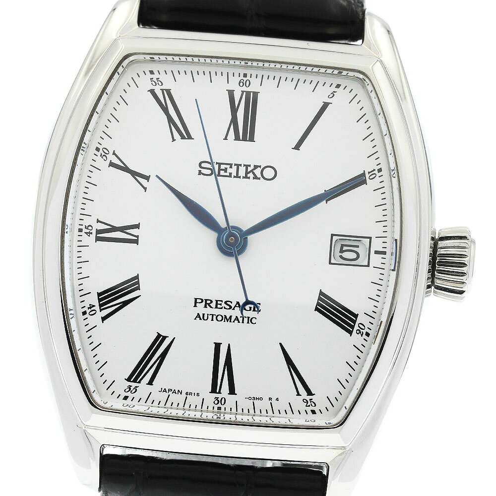 セイコー SEIKO SARX051/6R15-03T0 プレザージュ デイト 自動巻き メンズ 良品 内箱・保証書付き_970518【中古】