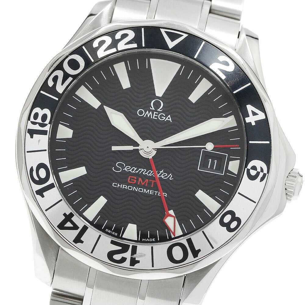 オメガ OMEGA 2536.50 シーマスター300 ジュエリーロペスモデル GMT 自動巻き メンズ _970544【中古】