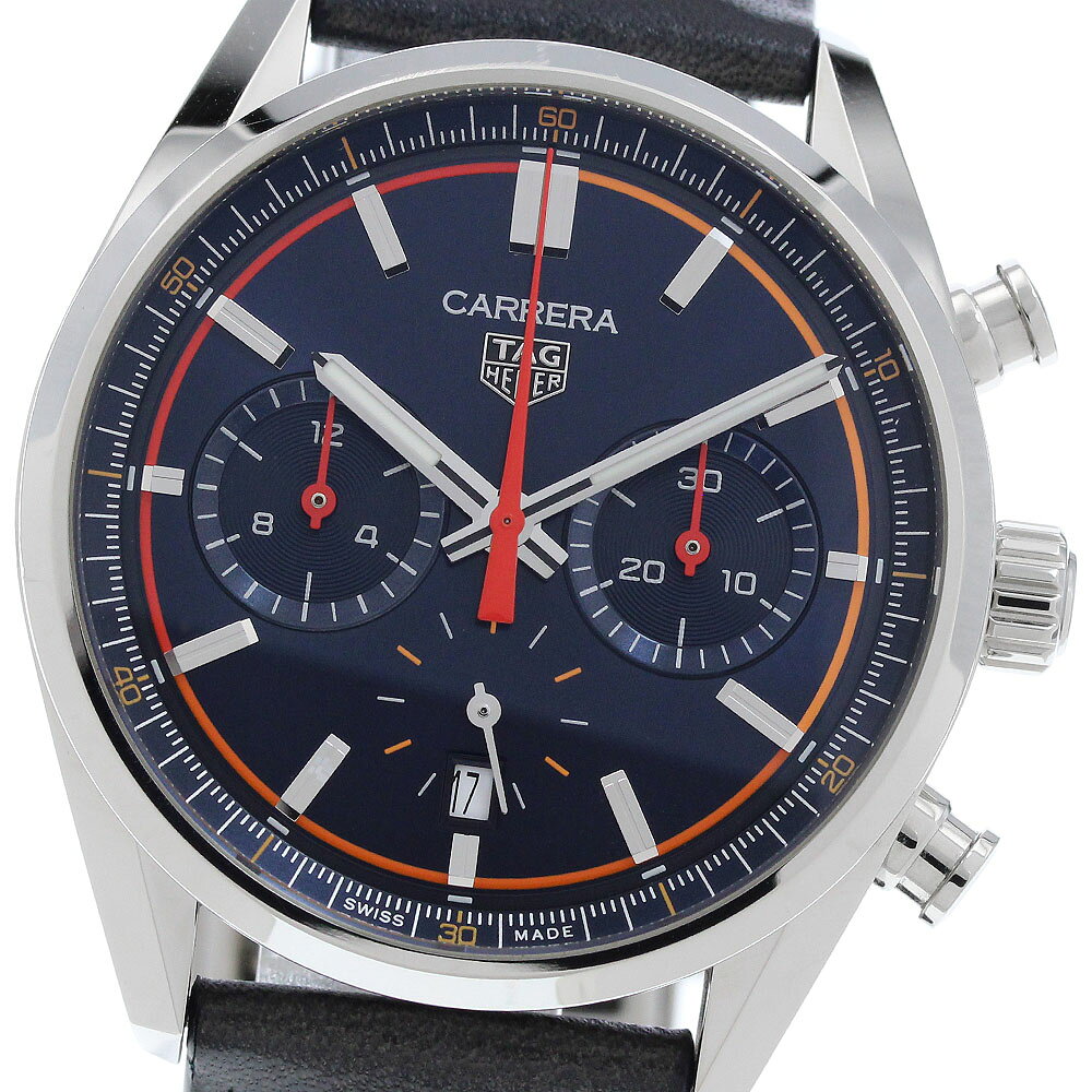 タグホイヤー TAG HEUER CBN201D カレラ クロノグラフ 自動巻き メンズ 箱・保証書付き_970632【中古】