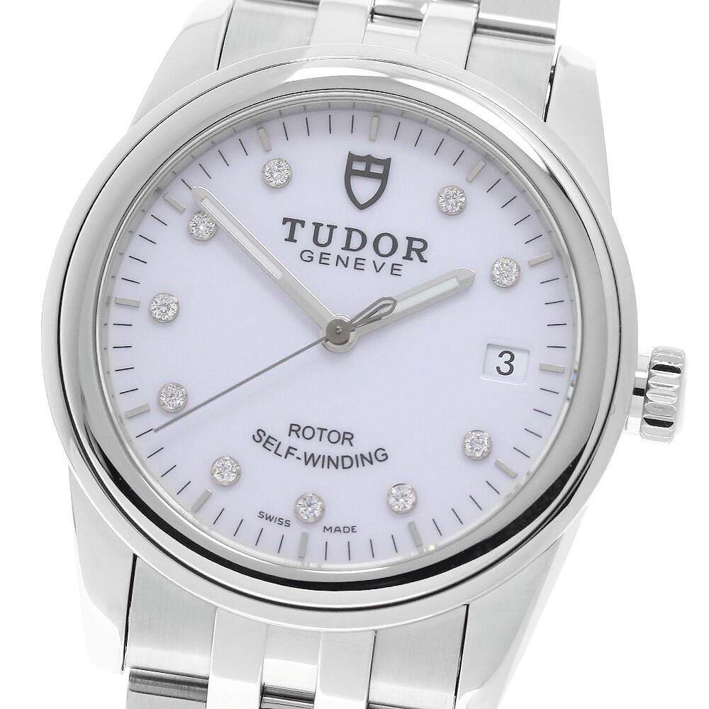 チュードル TUDOR 55000 グラマー デイト 10Pダイヤ 自動巻き メンズ 良品 _970967【中古】