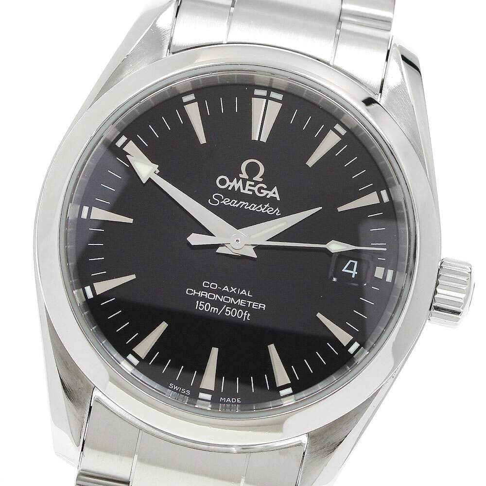 オメガ OMEGA 2504.50 シーマスター アクアテラ デイト コーアクシャル クロノメーター 自動巻き ボーイズ _959674【中古】