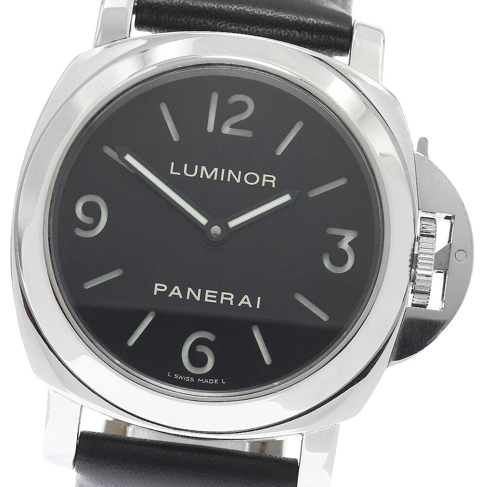 パネライ PANERAI PAM00112 ルミノールベース 44MM 手巻き メンズ 箱付き_960350【中古】