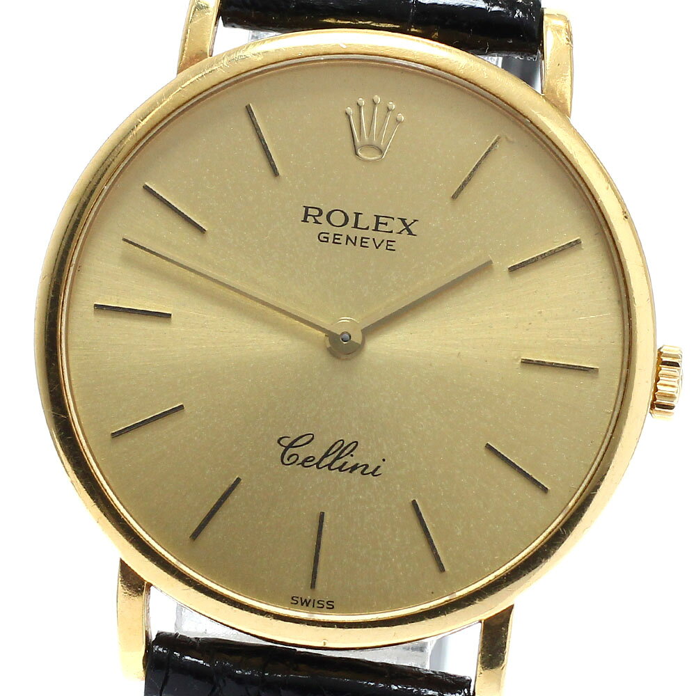 ロレックス ROLEX 5112/8 チェリーニ K18YG cal.1602 W番 手巻き メンズ 保証書付き_968157