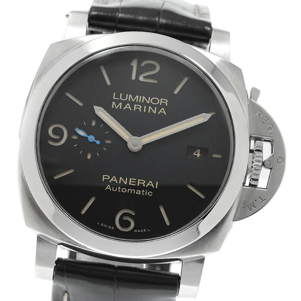 パネライ PANERAI PAM01312 ルミノール マリーナ 1950 3DAYS アッチャイオ デイト 自動巻き メンズ 良品 箱・保証書付き_969094【中古】
