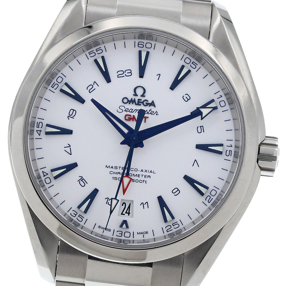 オメガ OMEGA 231.90.43.22.04.001 シーマスター アクアテラ 150M グッドプラネット GMT 自動巻き メンズ 箱・保証書付き_969400【中古】
