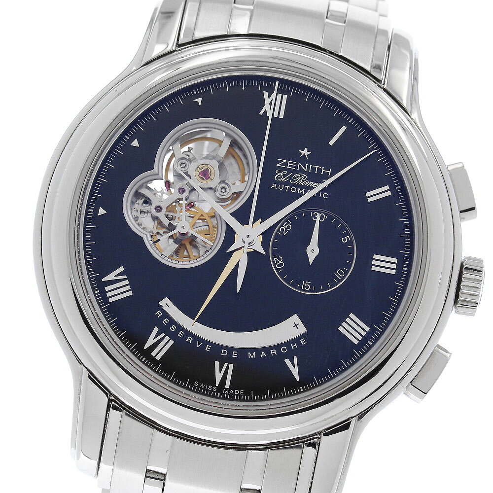 ゼニス ZENITH 03.1260.4021/21.M1260 クロノマスター XXTオープン エルプリメロ 自動巻き メンズ 良品 箱・保証書付き_969490【中古】