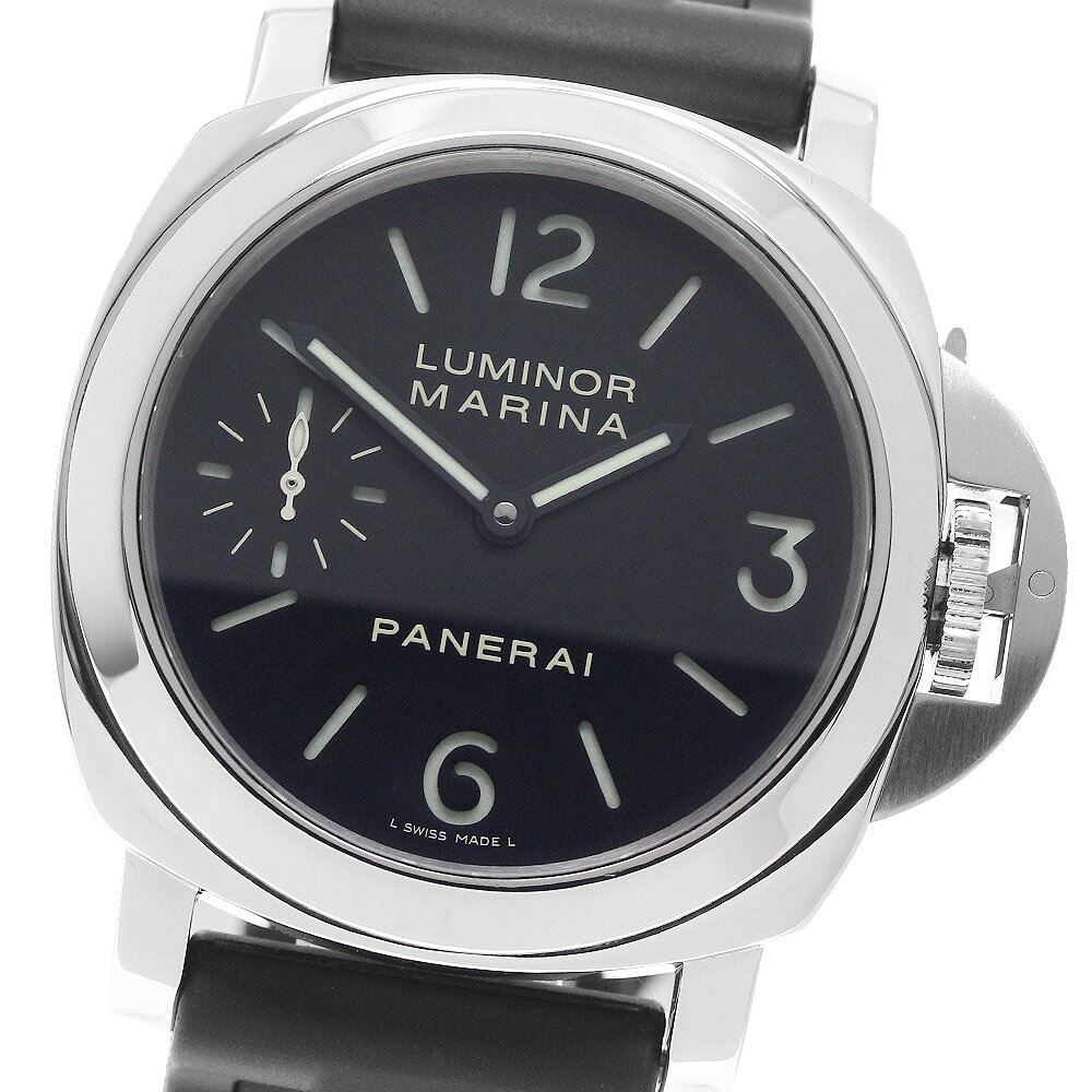 パネライ PANERAI PAM00111 ルミノール マリーナ スモールセコンド 手巻き メンズ 美品 保証書付き_970666【中古】