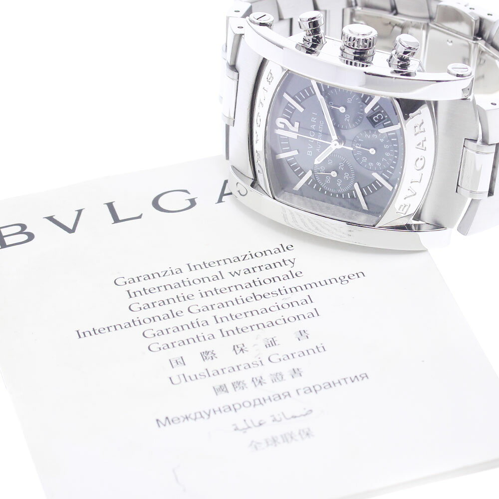 ブルガリ BVLGARI AA44SCH アショーマ クロノグラフ デイト 自動巻き メンズ 良品 保証書付き_952134 中 closer01-10269696 CLOSER サンプル画像2