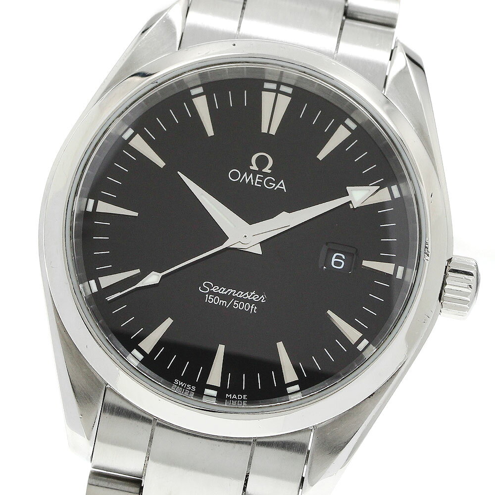 オメガ OMEGA 2517.50 シーマスター アクアテラ デイト クォーツ メンズ _957766【中古】