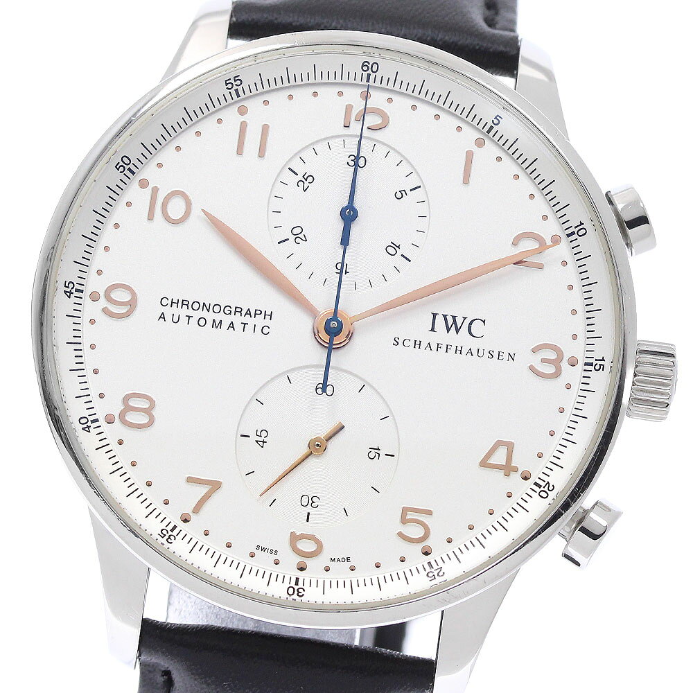 IWC SCHAFFHAUSEN IW371401 ポルトギーゼ クロノグラフ 自動巻き メンズ 保証書付き_969454