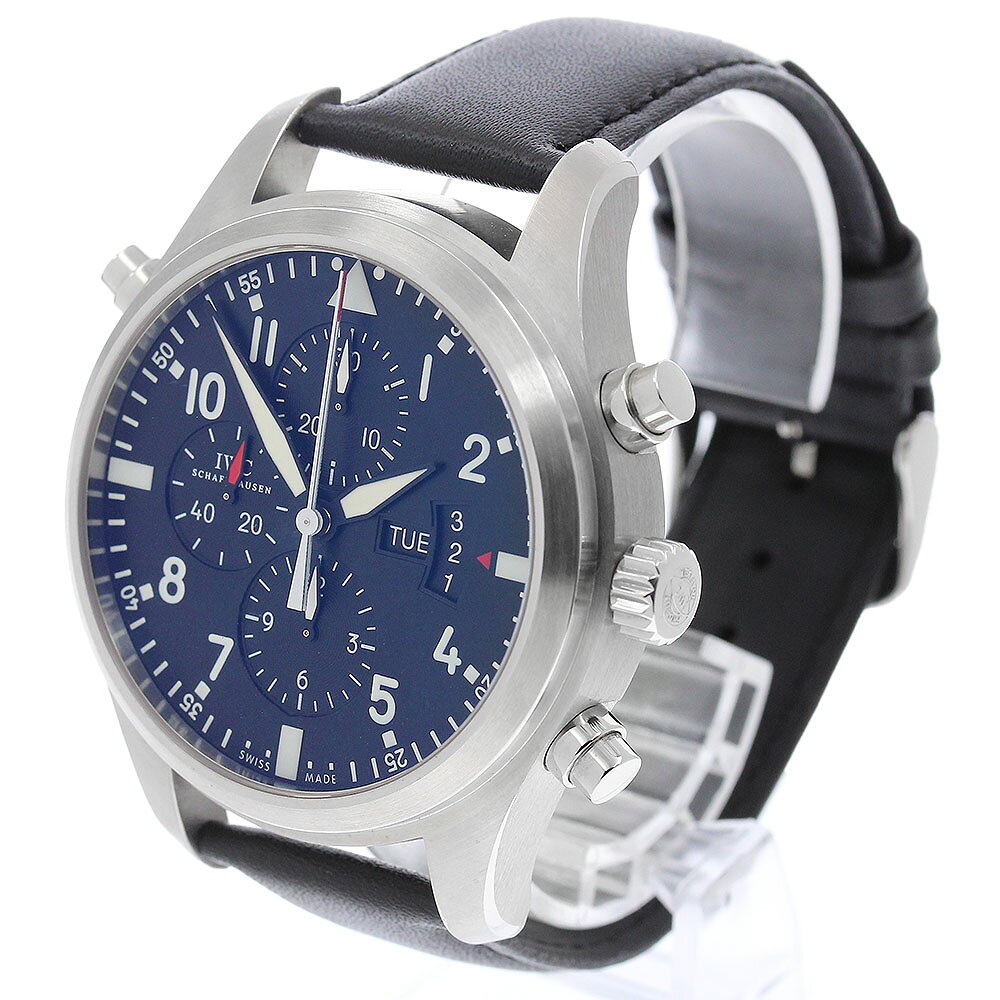 IWC SCHAFFHAUSEN IW377801 パイロットウォッチ ダブルクロノグラフ デイデイト 自動巻き メンズ 良品 closer01-10269773 CLOSER サンプル画像2