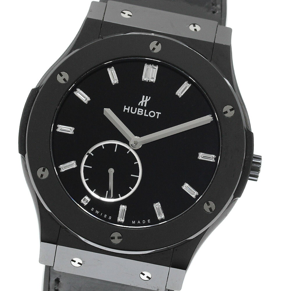 ウブロ HUBLOT 515.CS.1270.VR クラシックフュージョン ナイトアウト 限定100本 バケットダイヤモンド 手巻き メンズ 保証書付き_969659【中古】