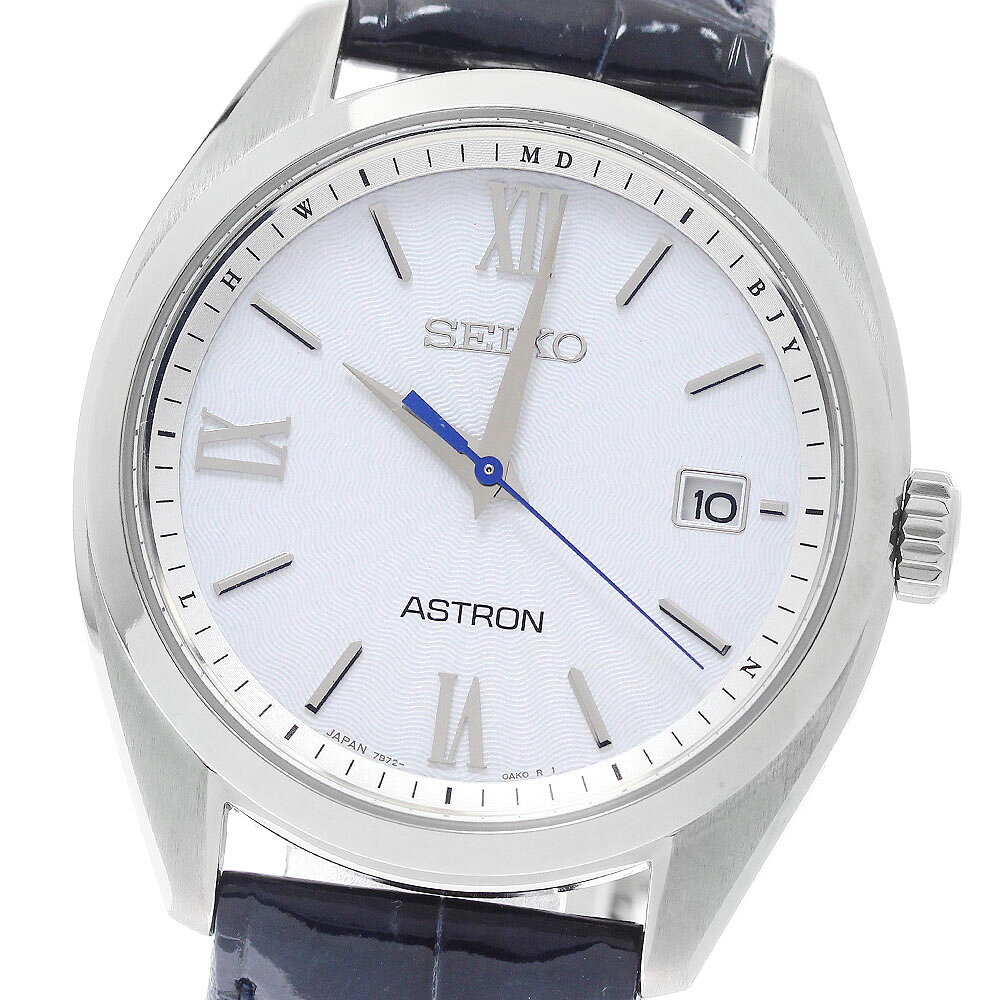 セイコー SEIKO SBXY035/7B72-0AD0 アストロン オリジン デイト ソーラー電波 メンズ 極美品 箱・保証書付き_971025【中古】