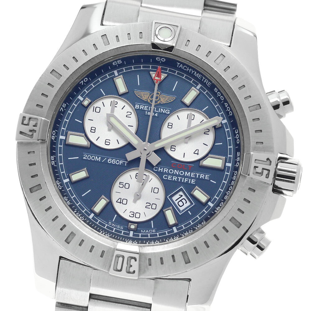 ブライトリング BREITLING A73388 コルト クロノグラフ デイト クォーツ メンズ 良品 _971128【中古】