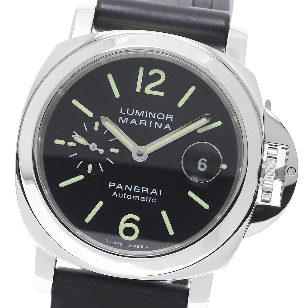 パネライ PANERAI PAM00104 ルミノールマリーナ スモールセコンド 自動巻き メンズ 良品 保証書付き_971186【中古】