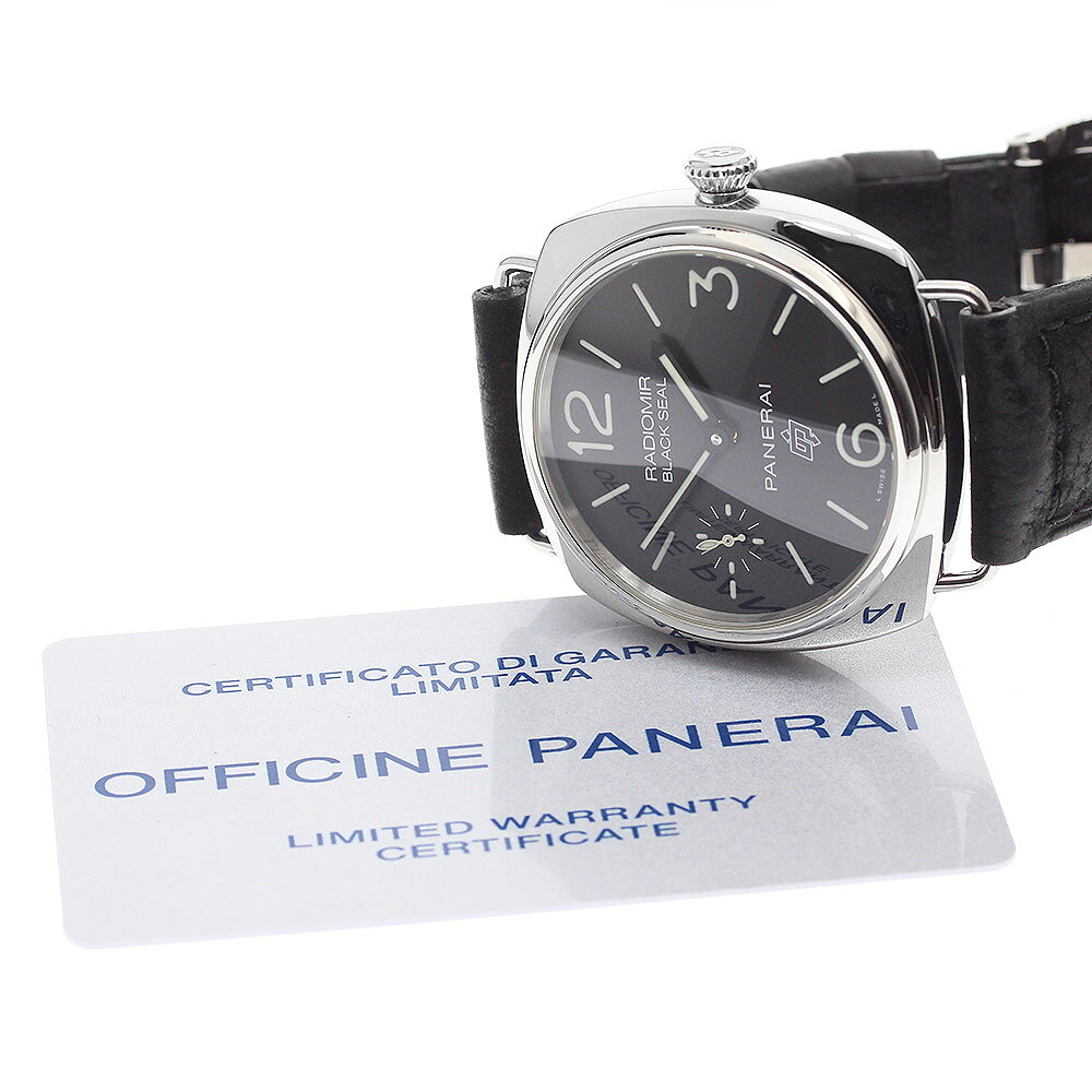 パネライ PANERAI PAM00380 ラジオミール ブラックシール ロゴ スモールセコンド 手巻き メンズ 保証書付き_9 closer01-10269721 CLOSER サンプル画像2