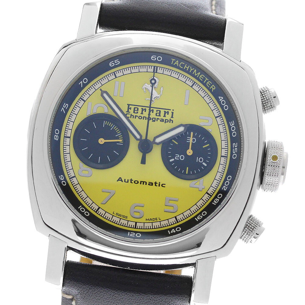 パネライ PANERAI FER00011 フェラーリ グランツーリズモ クロノグラフ 自動巻き メンズ 保証書付き_971214【中古】