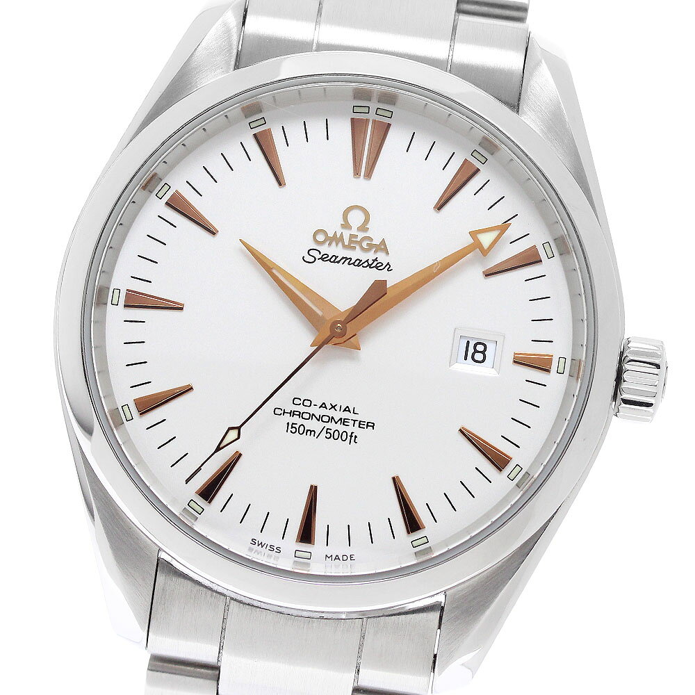オメガ OMEGA 2502.34 シーマスター アクアテラ コーアクシャル デイト 自動巻き メンズ _971224【中古】