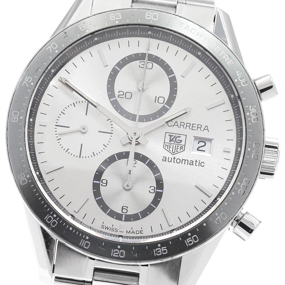 タグホイヤー TAG HEUER CV2011-0 カレラ クロノグラフ デイト 自動巻き メンズ _964976【中古】