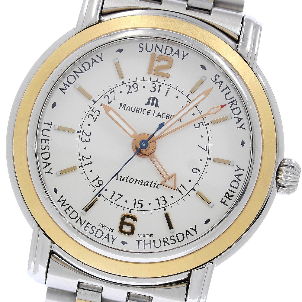 訳あり モーリスラクロア MAURICE LACROIX 27857 マスターピース ポインターデイデイト 自動巻き メンズ _965425【中古】