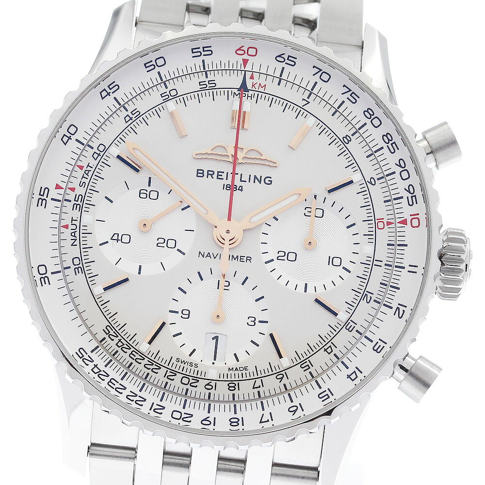 ブライトリング BREITLING AB0139 ナビタイマー B01 クロノグラフ 41 デイト 自動巻き メンズ 美品 _968040【中古】