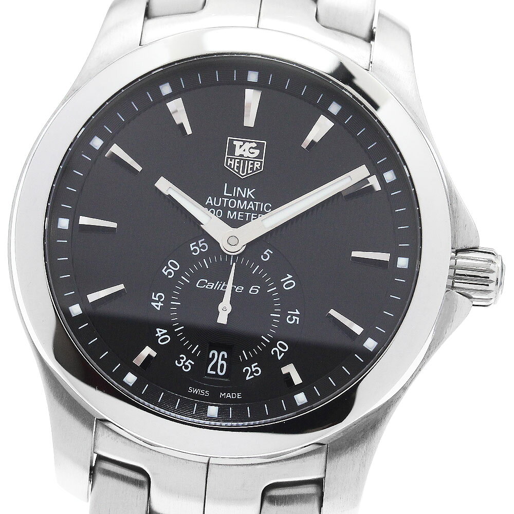 タグホイヤー TAG HEUER WJF211A リンク キャリバー6 デイト 自動巻き メンズ 保証書付き_968331【中古】