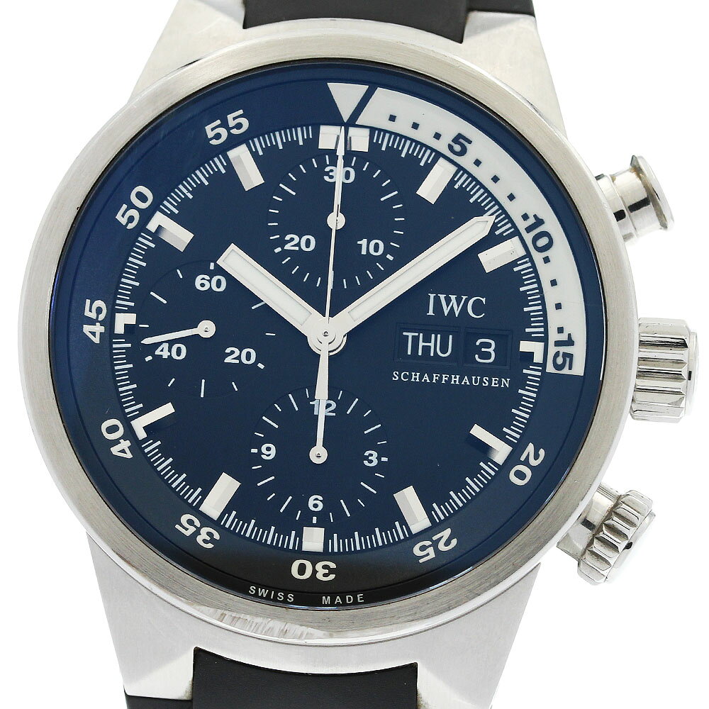 IWC IWC SCHAFFHAUSEN IW371933 アクアタイマー クロノグラフ デイデイト 自動巻き メンズ _968407【中古】