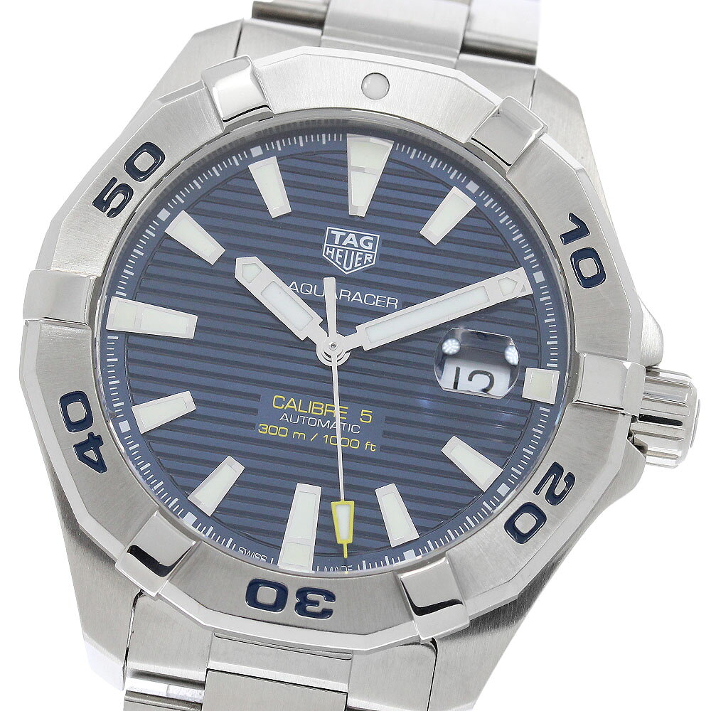 タグホイヤー TAG HEUER WAY2012 アクアレーサー キャリバー5 自動巻き メンズ 良品 箱付き_971421【中古】