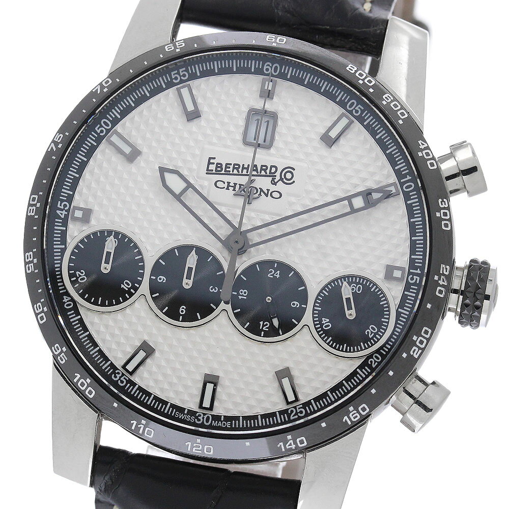 エベラール EBERHARD 31073.CN クロノ4 21-42 クロノグラフ 自動巻き メンズ 良品 箱・保証書付き_971440【中古】