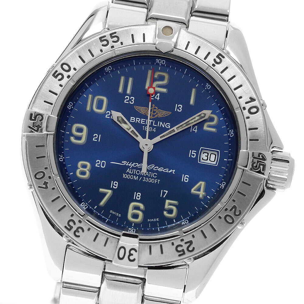 ブライトリング BREITLING A17040 スーパーオーシャン デイト 自動巻き メンズ 良品 _950318【中古】