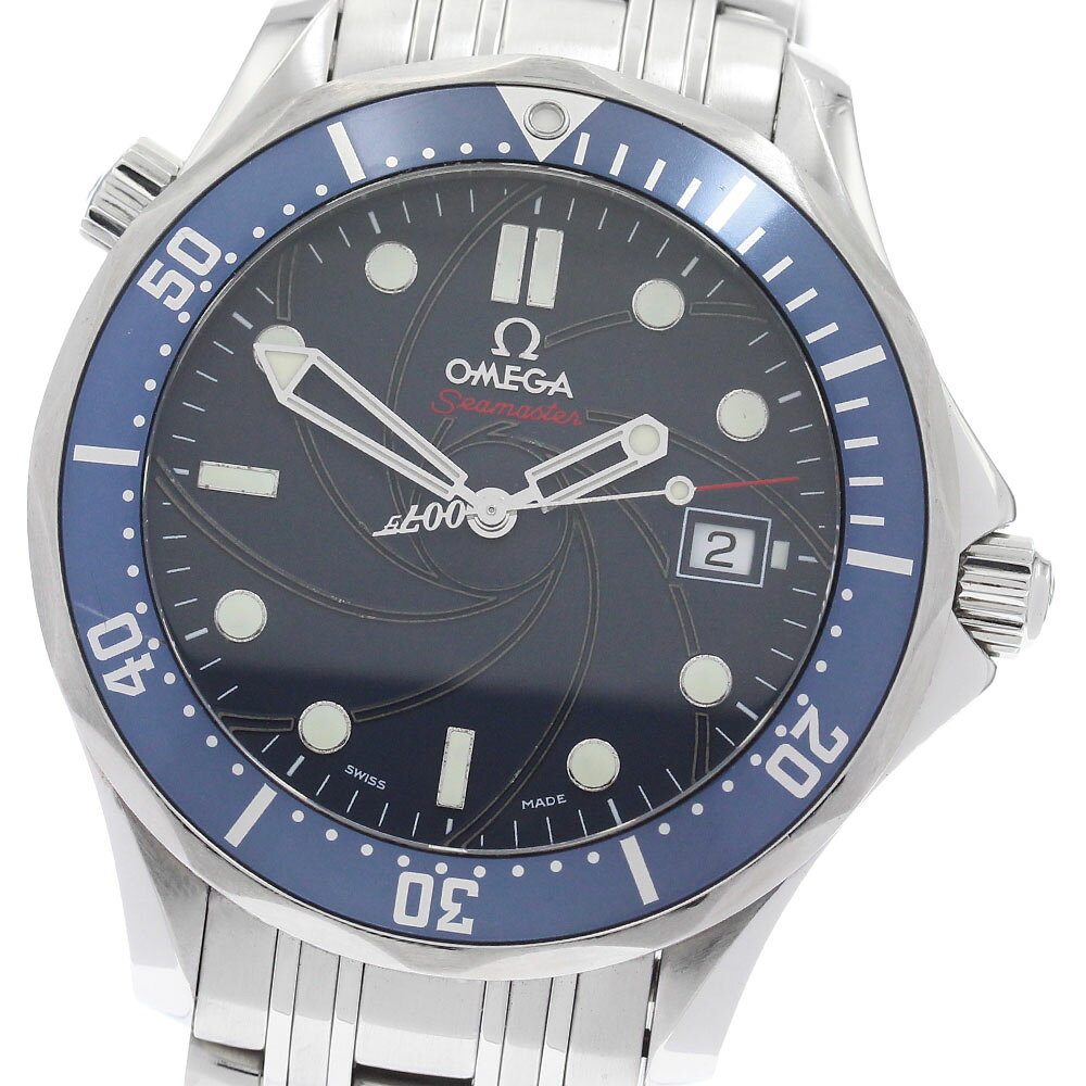 オメガ OMEGA 2226.80 シーマスター300 007 ジェームズボンド デイト コーアクシャル 自動巻き メンズ 良品 _952386【中古】