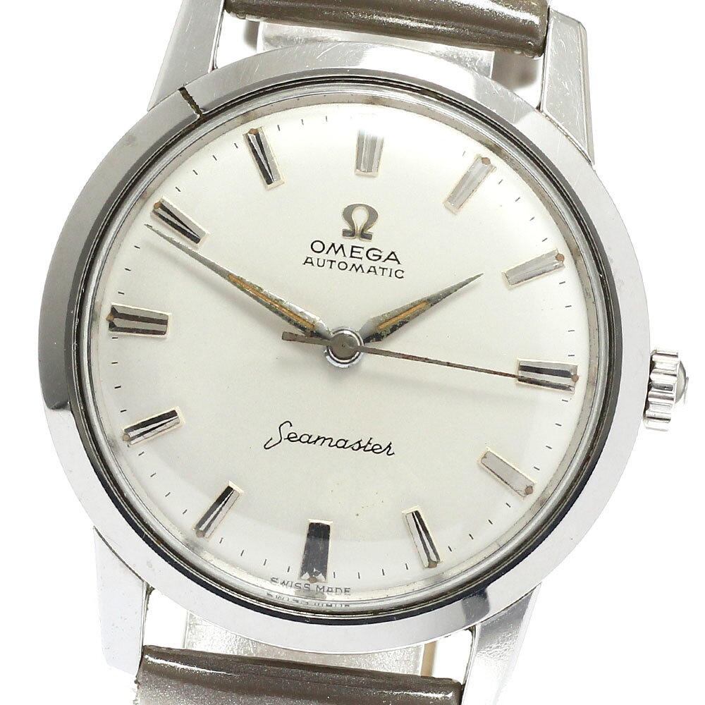 OMEGA 腕時計 本体 シルバー文字盤 1円スタート】【訳あり品】OMEGA オメガ シーマスター SS シルバー文字