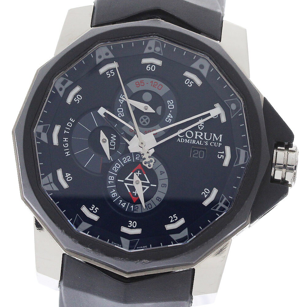 ベルト訳あり コルム CORUM 01.0005 アドミラスズカップ マレ48 ムーンフェイズ 自動巻き メンズ _970767【中古】